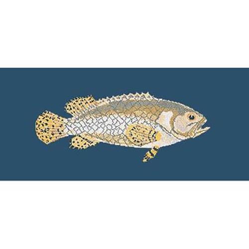 Brindled Grouper Needlepoint Kit Kits Elizabeth Bradley Design 
