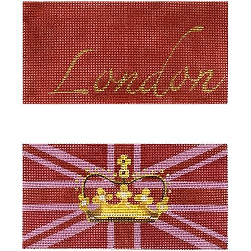 British Flag/London Eyeglass Case Painted Canvas Colors of Praise 
