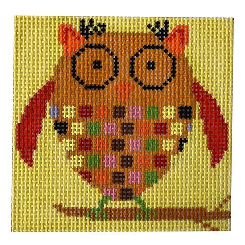 Brown Owl Painted Canvas Birds of a Feather 