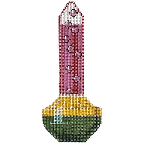 Bubble Light Red Painted Canvas Labors of Love Needlepoint 
