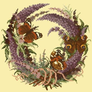 Buddleia Needlepoint Kit Kits Elizabeth Bradley Design Butter Yellow 
