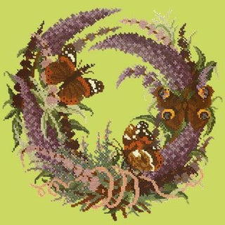 Buddleia Needlepoint Kit Kits Elizabeth Bradley Design Pale Lime 
