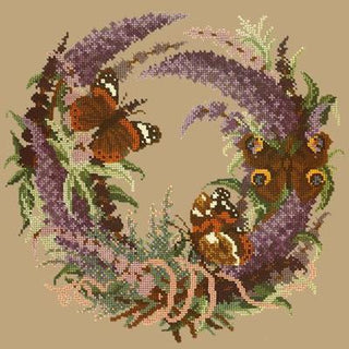 Buddleia Needlepoint Kit Kits Elizabeth Bradley Design Sand 
