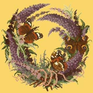 Buddleia Needlepoint Kit Kits Elizabeth Bradley Design Sunflower Yellow 
