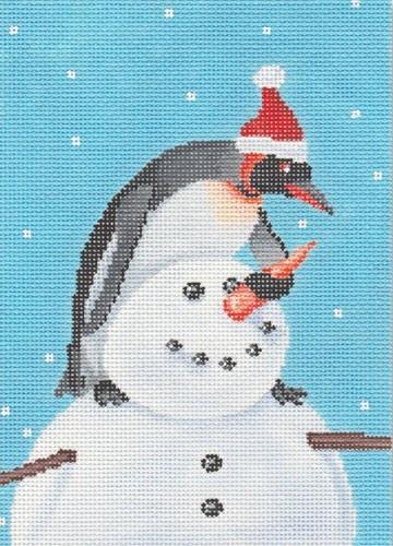 Building a Snowman Painted Canvas Scott Church Creative  - 1