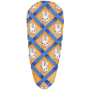 Bunnies Diagonal Weave Carrot Painted Canvas Associated Talents 
