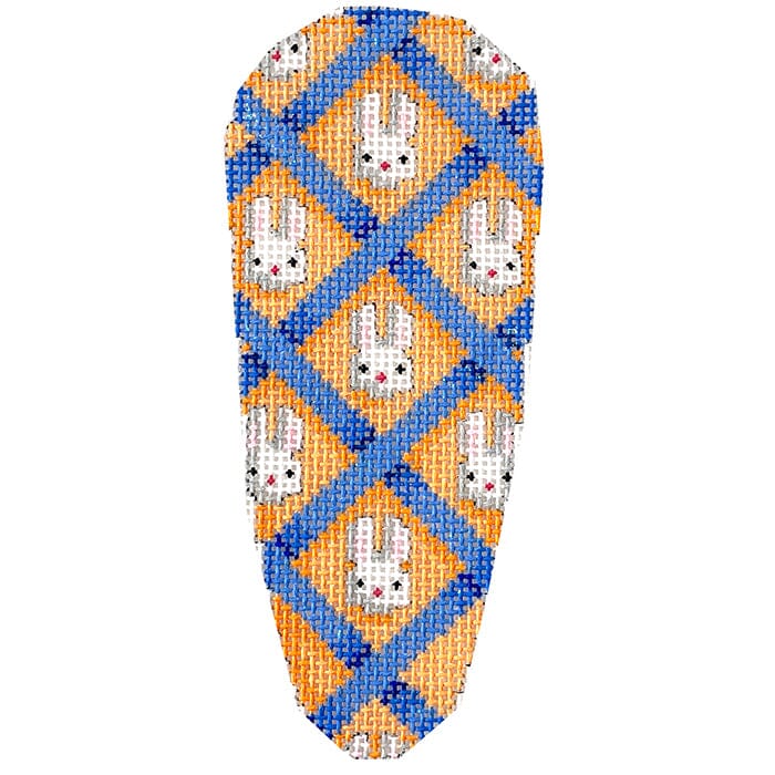 Bunnies Diagonal Weave Carrot Painted Canvas Associated Talents 
