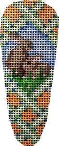 Bunnies Lattice Baby Carrot Painted Canvas Associated Talents 
