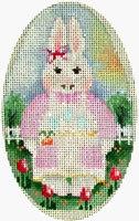 Bunny / Apron Egg Painted Canvas Associated Talents 
