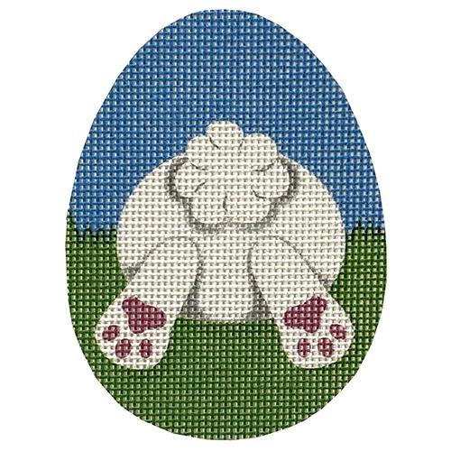 Bunny Butt Egg Painted Canvas Pepperberry Designs  - 1