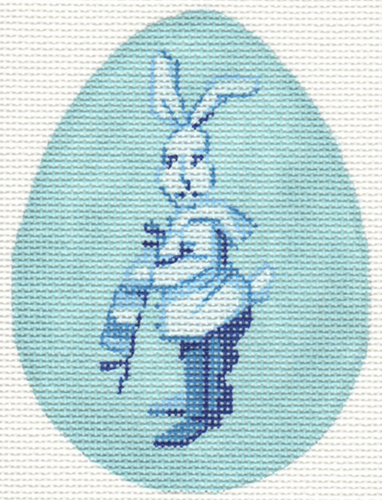 Bunny Family - Boy Painted Canvas Labors of Love Needlepoint 