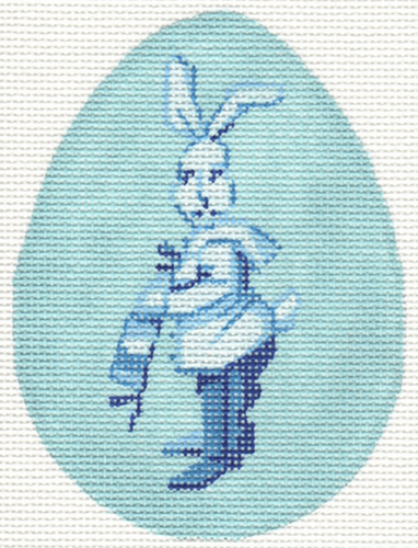 Bunny Family   Boy Painted Canvas Labors of Love Needlepoint  - 1
