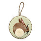 Bunny Ornament Painted Canvas Charley Harper 