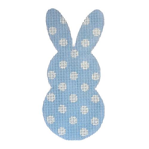 Bunny Tails   Blue with Stitch Guide Painted Canvas Danji Designs  - 1