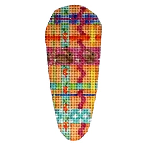 Bunny / Woven Ribbon Carrot Painted Canvas Associated Talents  - 1