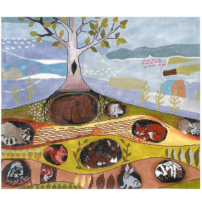 Burrowed In Painted Canvas Patti Mann  - 1