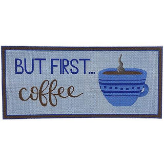 But First...Coffee Painted Canvas Madeleine Elizabeth 
