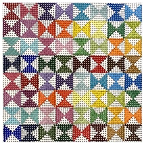 Butterflies Square Painted Canvas Danji Designs  - 1
