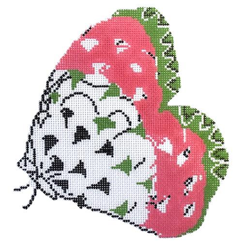 Butterfly Painted Canvas The Plum Stitchery  - 1