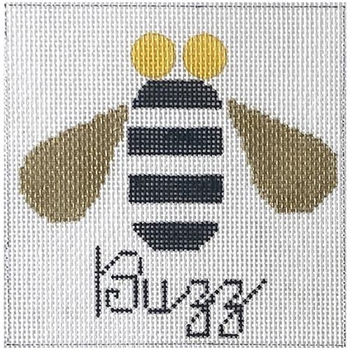 Buzz - Gold & Black Bee Painted Canvas Melissa Prince Designs 