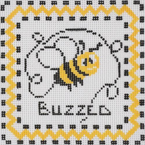 Buzzed Painted Canvas Tina Griffin Designs 