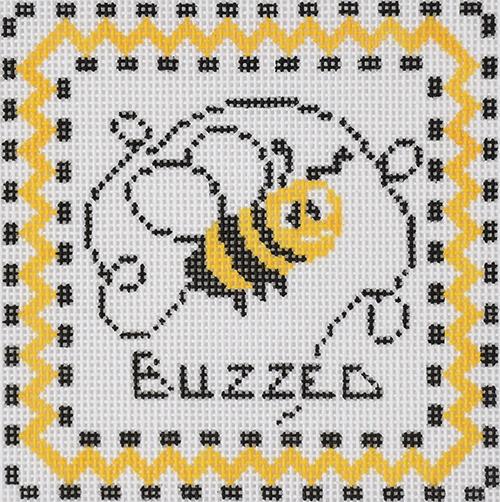 Buzzed Painted Canvas Tina Griffin Designs  - 1