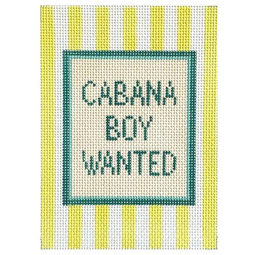 Cabana Boy Wanted Painted Canvas Morgan Julia Designs  - 1