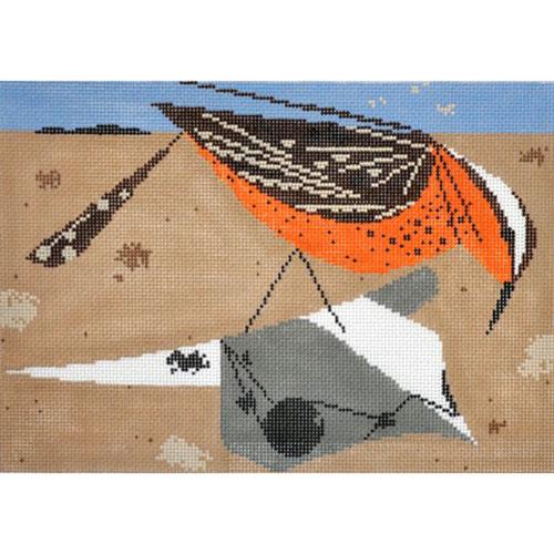 Cactus Wren Painted Canvas Charley Harper  - 1