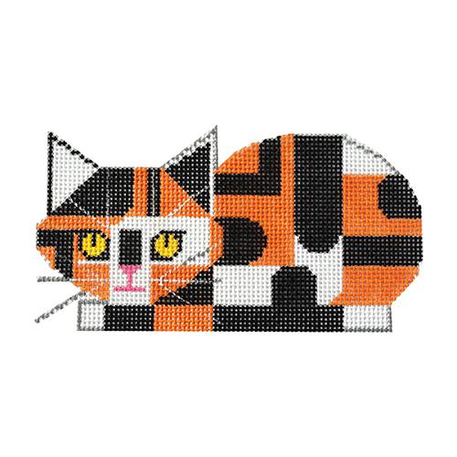 Calico Cat on 13 Painted Canvas Charley Harper  - 1