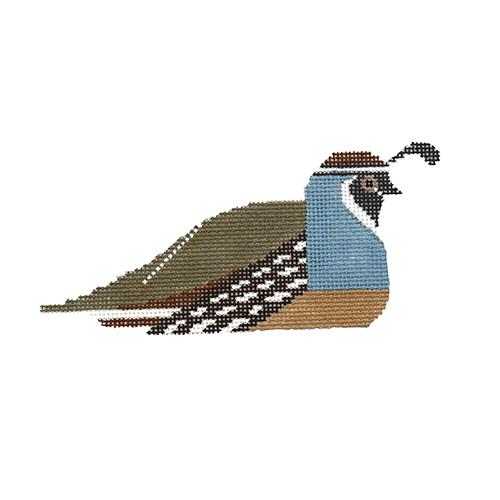 California Quail Painted Canvas Charley Harper  - 1