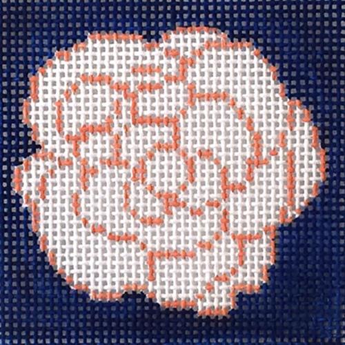 Camelia Insert Painted Canvas Anne Fisher Needlepoint LLC  - 1