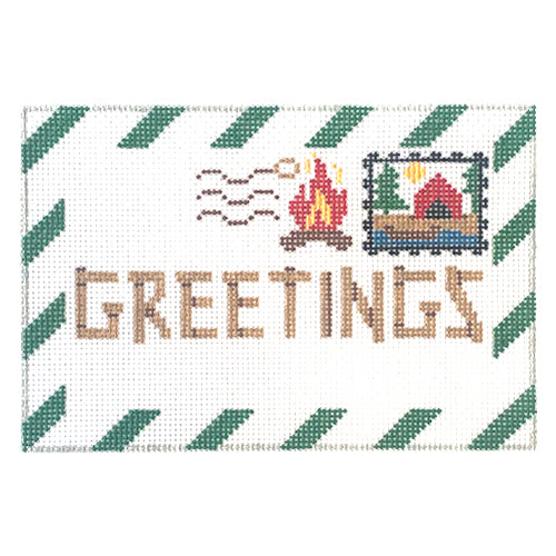 Camp Letter Painted Canvas Rachel Donley  - 1