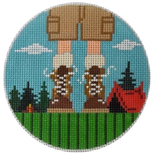 Camping Feet   Boy Painted Canvas The Meredith Collection  - 1