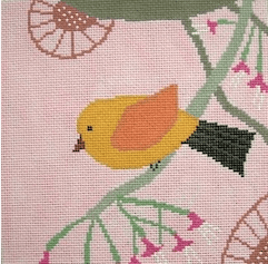 Canary Painted Canvas Birds of a Feather  - 1