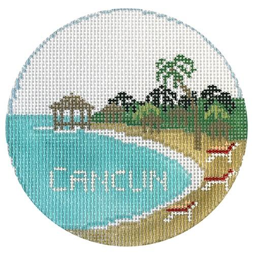 Cancun Painted Canvas Kathy Schenkel Designs  - 1