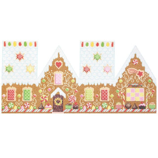 Candy Cottage Gingerbread House Printed Canvas Needlepoint To Go 
