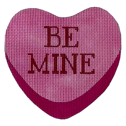 Candy Valentine's Heart   Be Mine Painted Canvas All About Stitching/The Collection Design 

