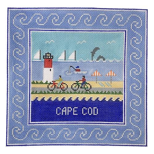 Cape Cod Square Painted Canvas Doolittle Stitchery  - 1