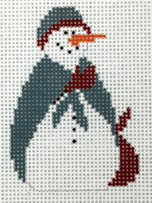 Cape Snowman Painted Canvas Pippin  - 1
