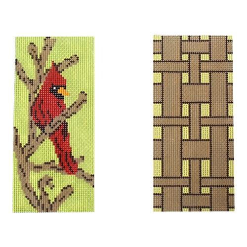 Cardinal Eyeglasses Case Painted Canvas J. Child Designs  - 1