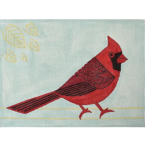 Cardinal Painted Canvas Unique New Zealand Design  - 1