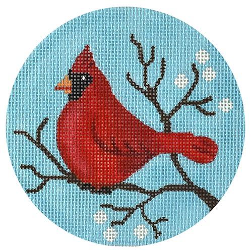 Cardinal Painted Canvas Vallerie Needlepoint Gallery  - 1