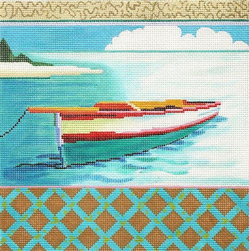 Caribbean Boat Painted Canvas Colors of Praise 

