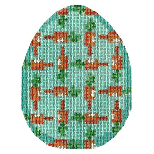 Carrot Lattice Mini Egg Painted Canvas Associated Talents  - 1