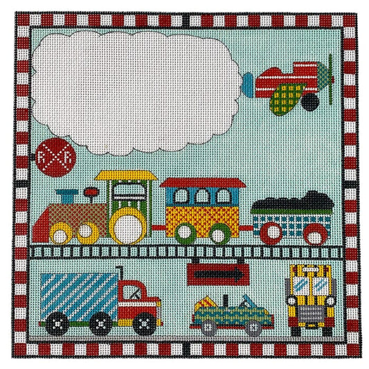 Cars Trains and Planes Painted Canvas Alice Peterson Company 