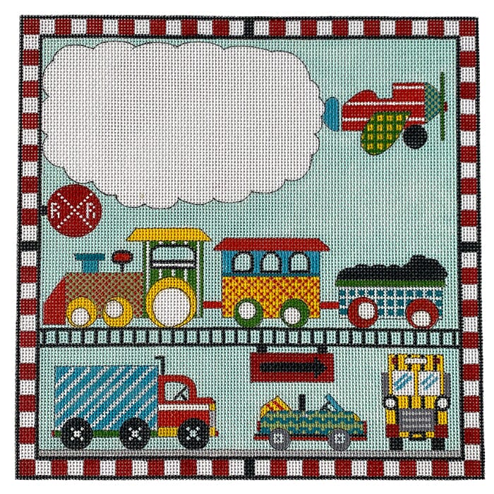 Cars Trains and Planes Painted Canvas Alice Peterson Company  - 1