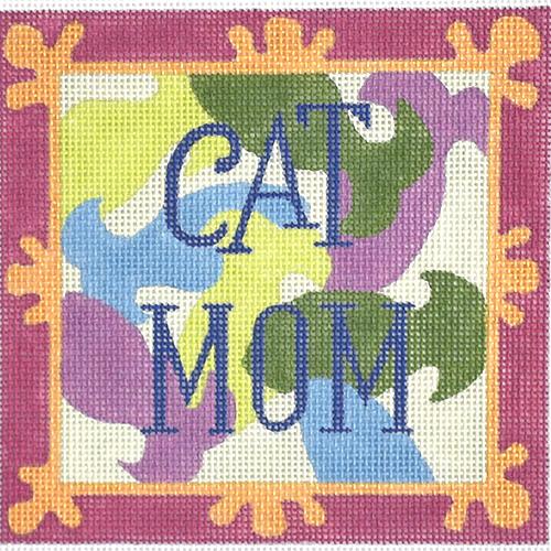 Cat Mom Painted Canvas Raymond Crawford Designs 