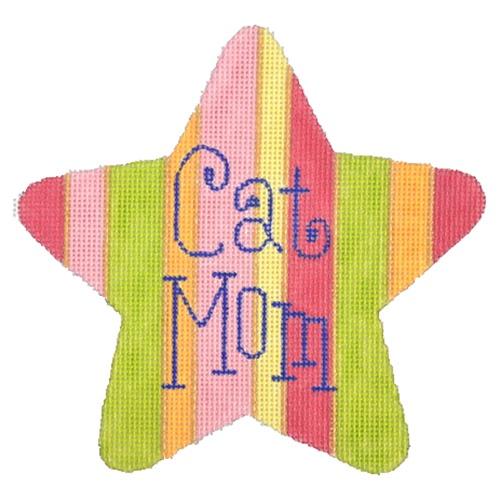 Cat Mom Star Painted Canvas Raymond Crawford Designs 