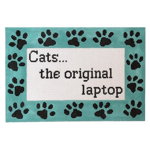 Cats, the Original Laptop Painted Canvas The Meredith Collection 