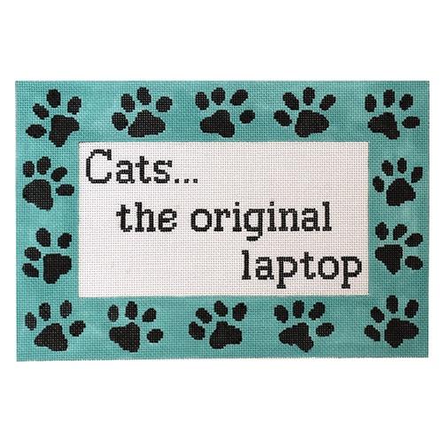 Cats, the Original Laptop Painted Canvas The Meredith Collection 
